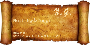 Nell Gyöngyi névjegykártya